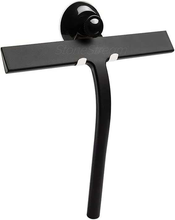 Duschskärmrengörare squeegee - matt svart