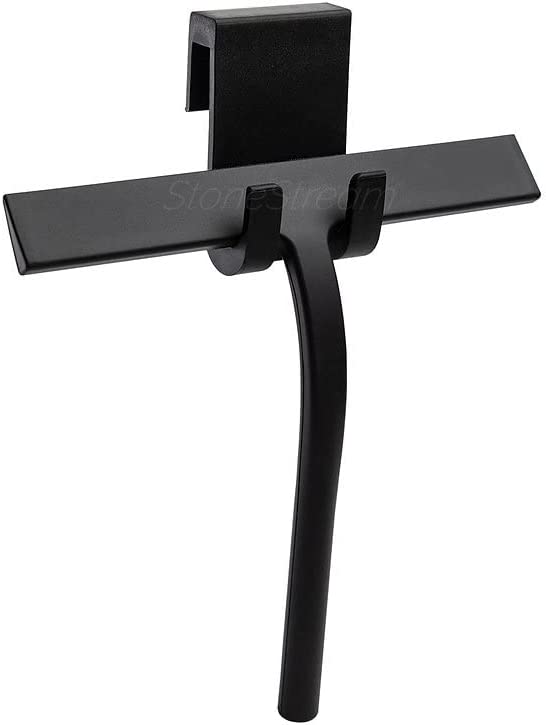 Duschskärmrengörare squeegee - matt svart