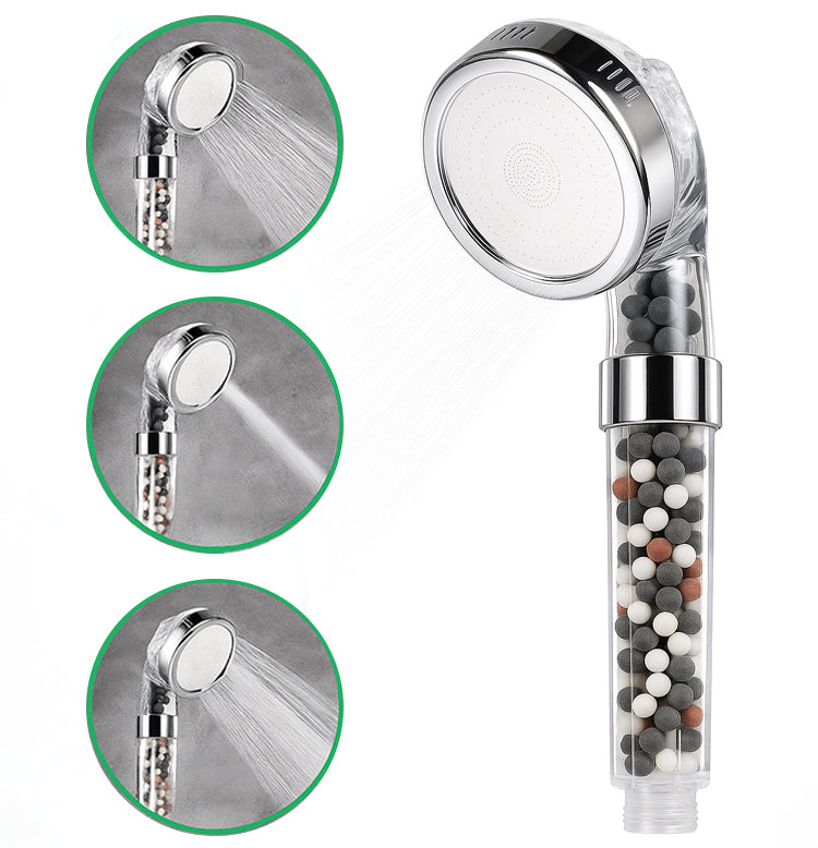 Elektrisk duschkompatibel filtrerad jonisk ecopower duschhuvud