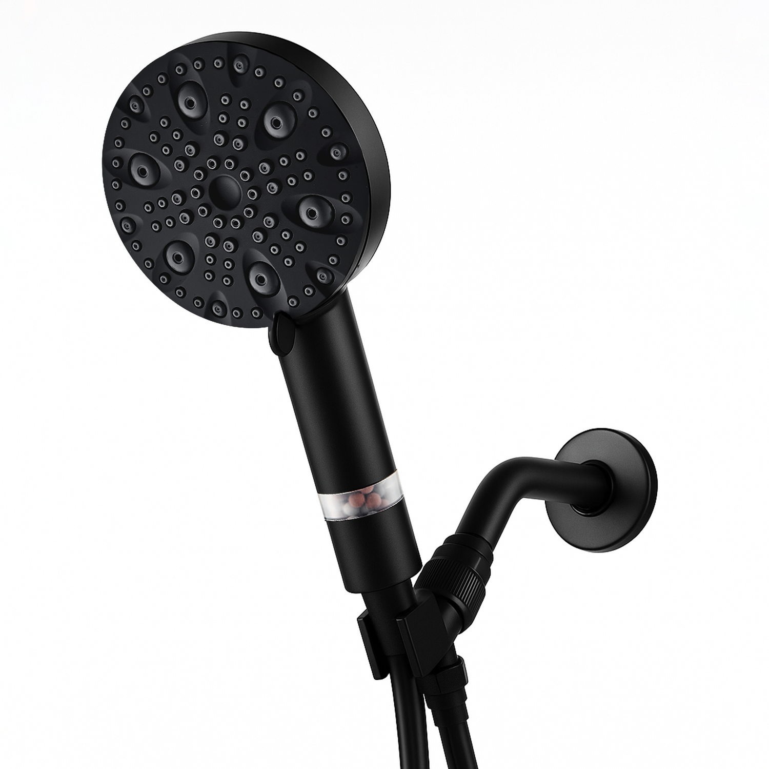 EcoLux 4-i-1 Chrome Wall Adapter med 9-läges rostfritt stål