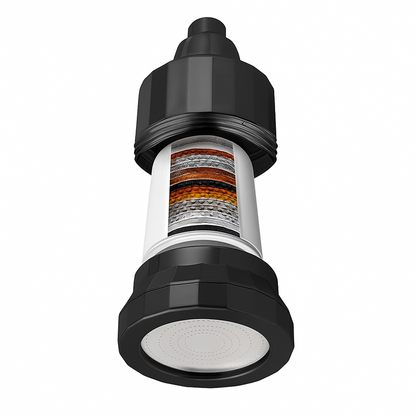 15-stegs filtrering EcoLux väggduschhuvud