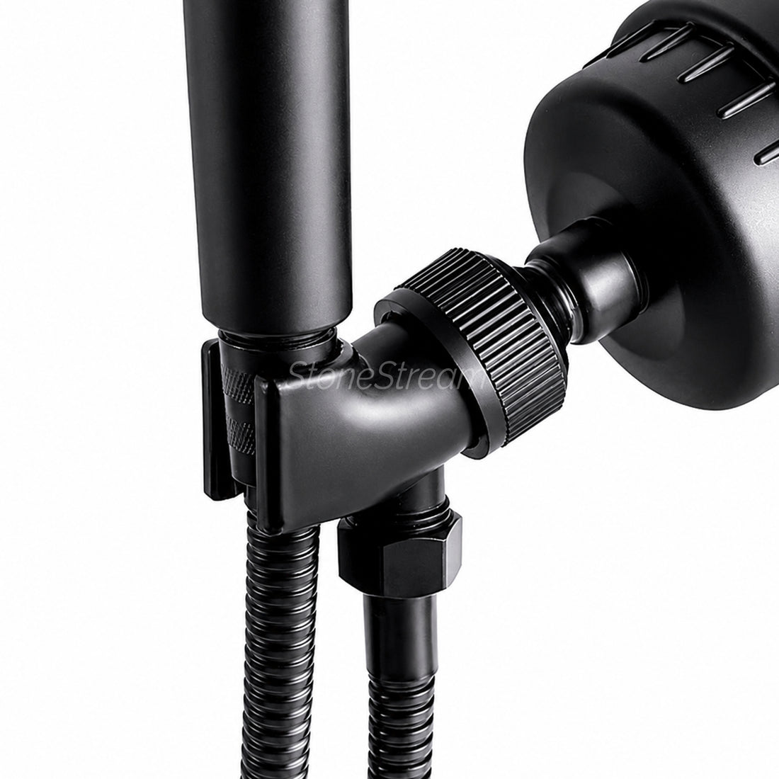 Duschhuvud Adapter för handdusch - Svart