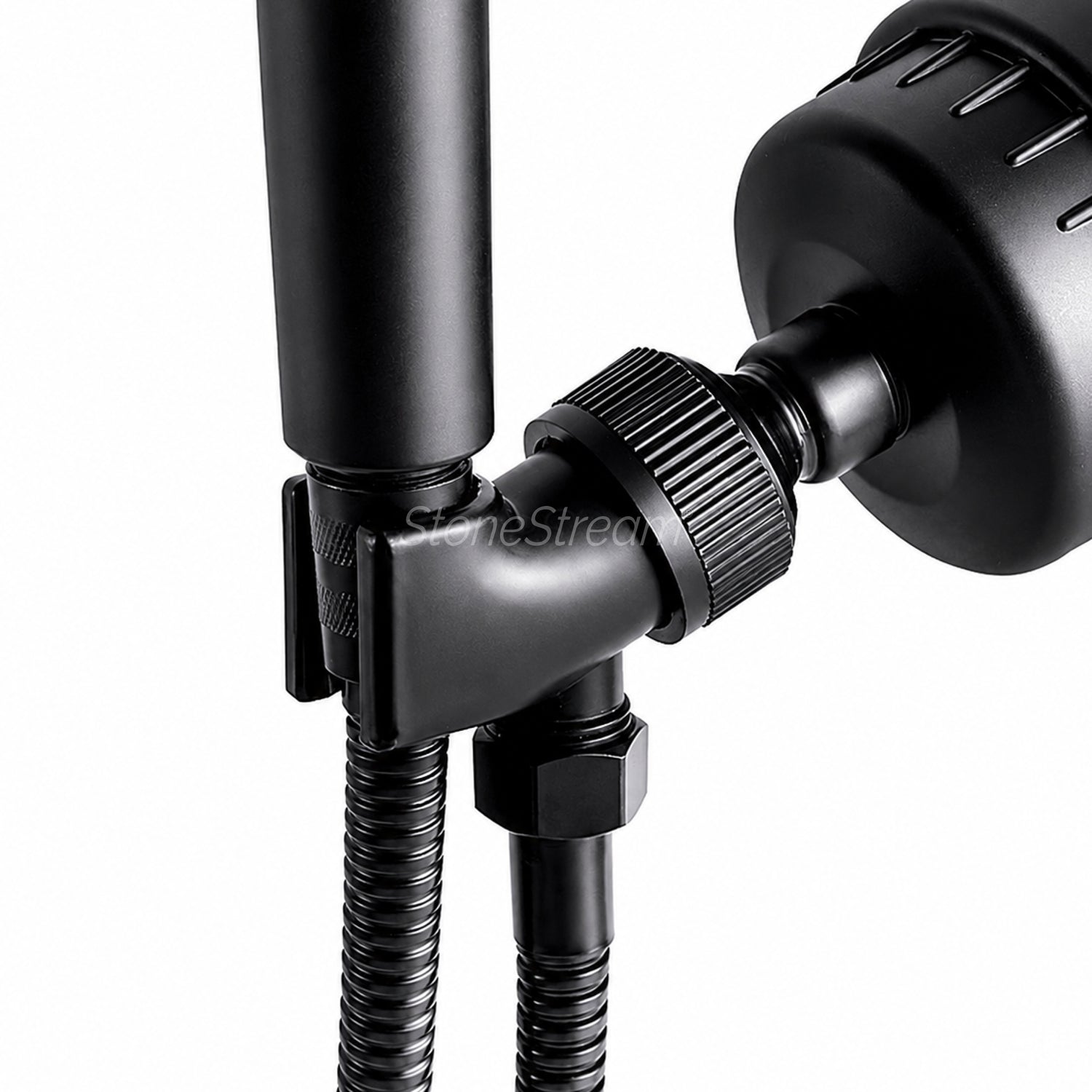 Duschhuvud Adapter för handdusch - Svart
