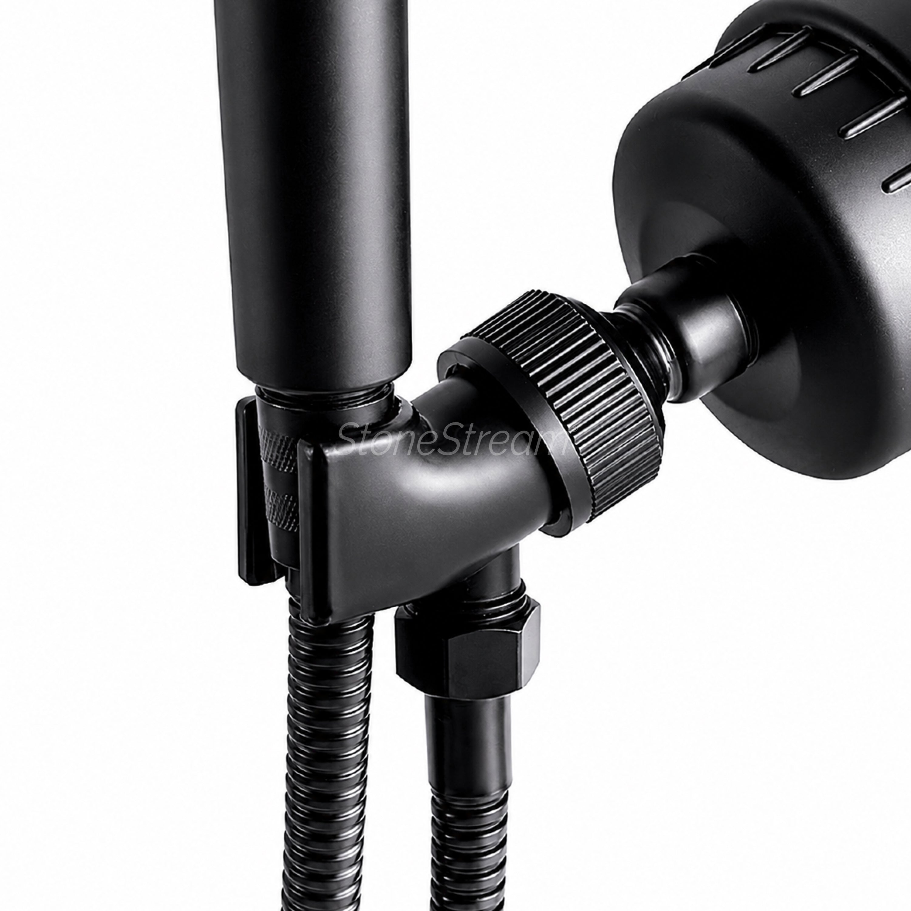 Duschhuvud Adapter för handdusch - Svart
